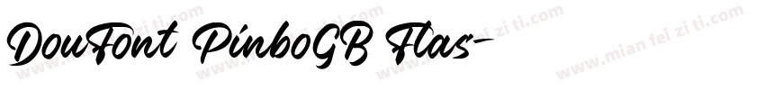 DouFont PinboGB Flas字体转换